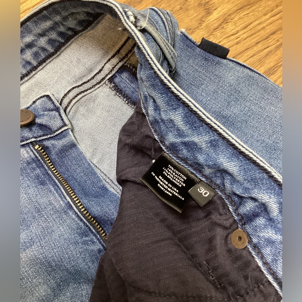 Parker Smith Split calf jeans. Size 30. Light wash denim - Picture 7 of 13